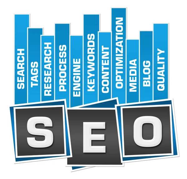 Seo Search Engine Optimization Concept Image Text Related Word Cloud — Φωτογραφία Αρχείου