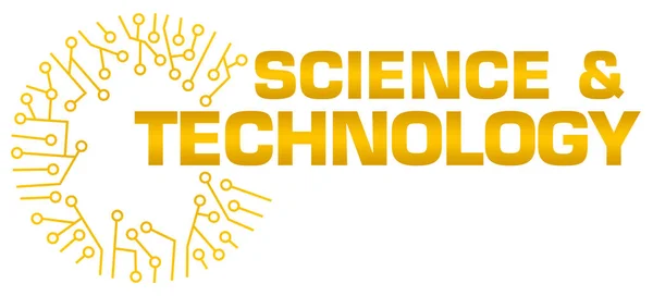 Science Technology Concept Image Text Circuit Symbols — Zdjęcie stockowe