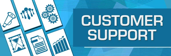 Customer Support Concept Image Text Business Symbols — Stock Fotó