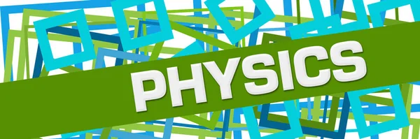 Physics Text Written Blue Green Background — Stok Foto
