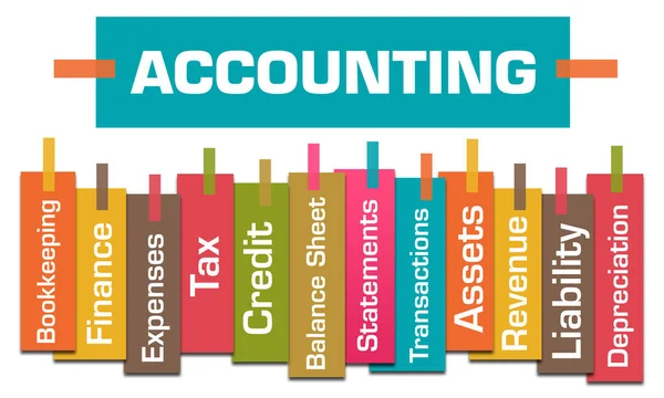 Accounting Concept Image Text Related Word Cloud — Fotografia de Stock