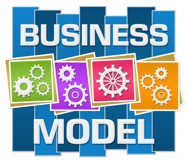 Business Model concept image with text and business symbols.
