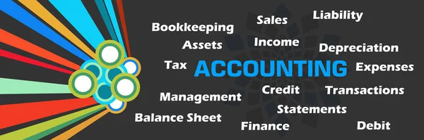 Accounting Concept Image Text Related Word Cloud — Photo