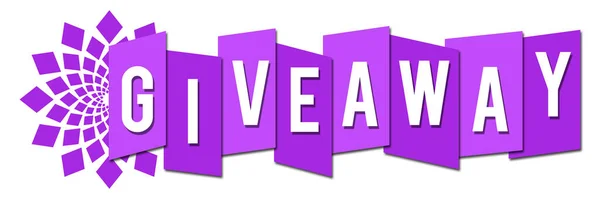 Giveaway Text Written Purple Background — Stock Photo, Image