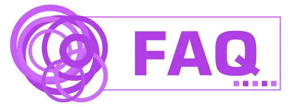 Faq Frequently Asked Questions Text Written Purple Background — Foto de Stock