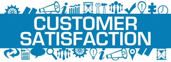 Customer Satisfaction Concept Image Text Business Symbols — Zdjęcie stockowe