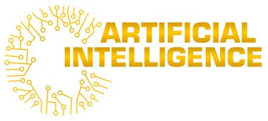 Artificial Intelligence concept image with text and circuit symbols.