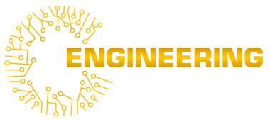 Engineering concept image with text and circuit symbols.