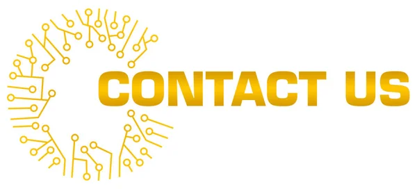 Contact Concept Image Text Circuit Symbols — Stock Fotó