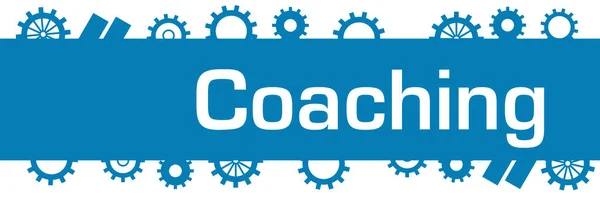 Coaching Text Written Blue Background — Φωτογραφία Αρχείου