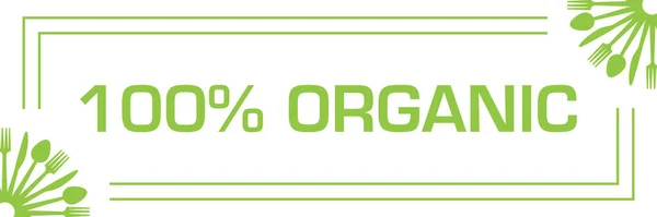 Organic Text Written Green Background — Stock Photo, Image