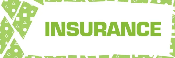 Testo Dell Assicurazione Scritto Sfondo Verde — Foto Stock