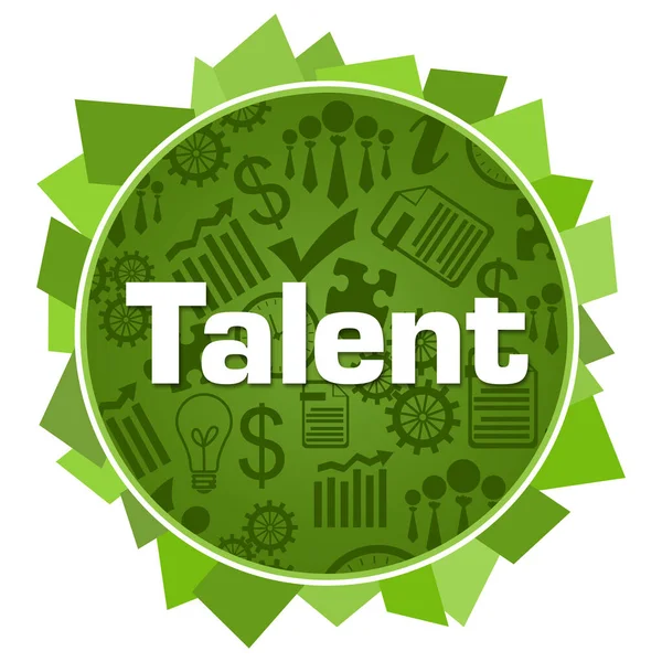 Talent Text Written Green Background — Stock Photo, Image