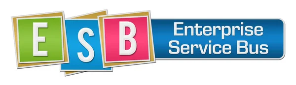 Esb Enterprise Service Текст Написанный Цветном Фоне — стоковое фото