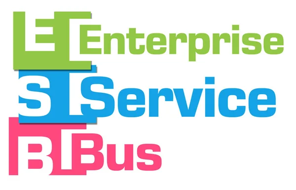 Esb Enterprise Service Текст Написанный Цветном Фоне — стоковое фото