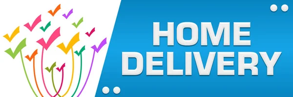 Home Delivery Concept Image Text Related Symbols — Stock Photo, Image