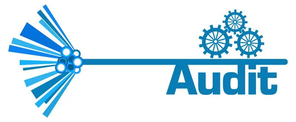 Audit Text Written Blue Background — Stock Photo, Image