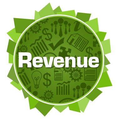 Yeşil arkaplan üzerine yazılmış gelir metni.