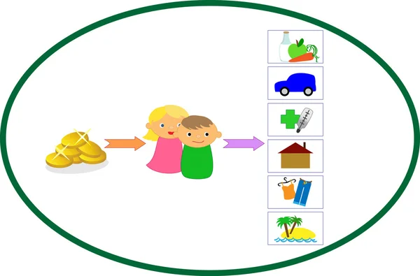 Concepto de consumo — Vector de stock