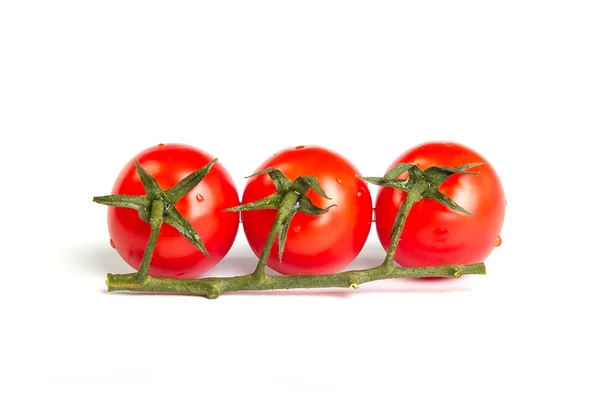 Tres tomates cherry —  Fotos de Stock