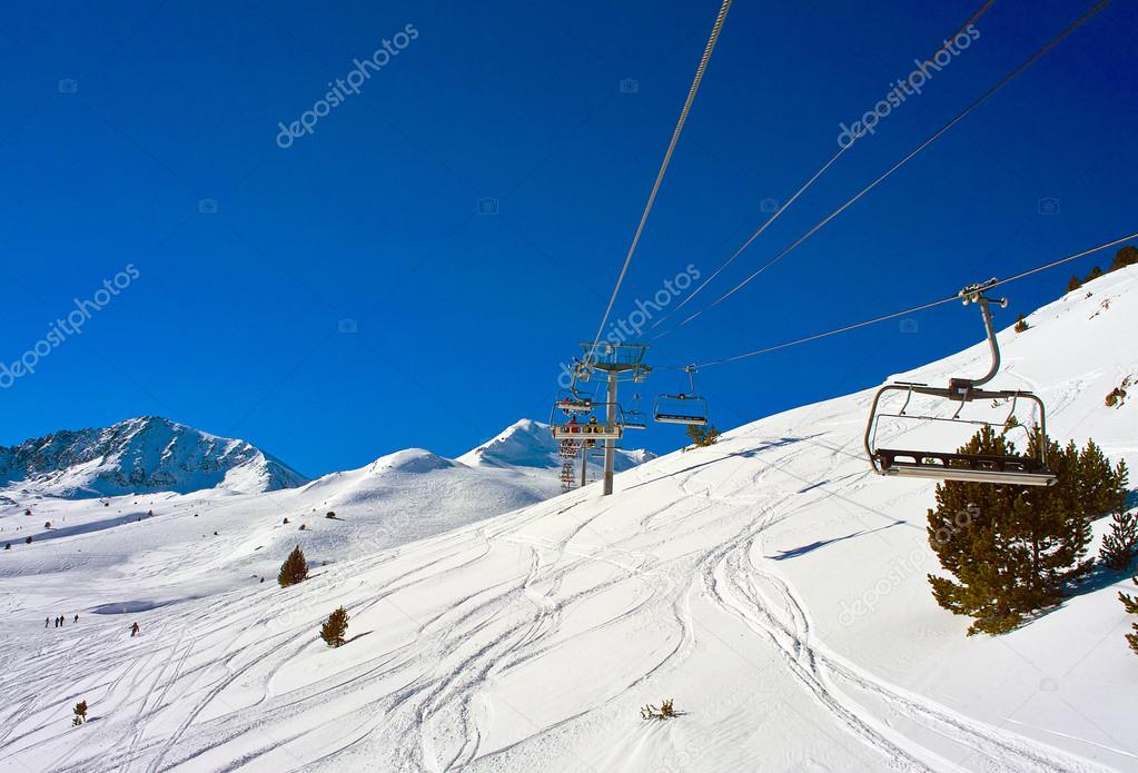 Ski slope view