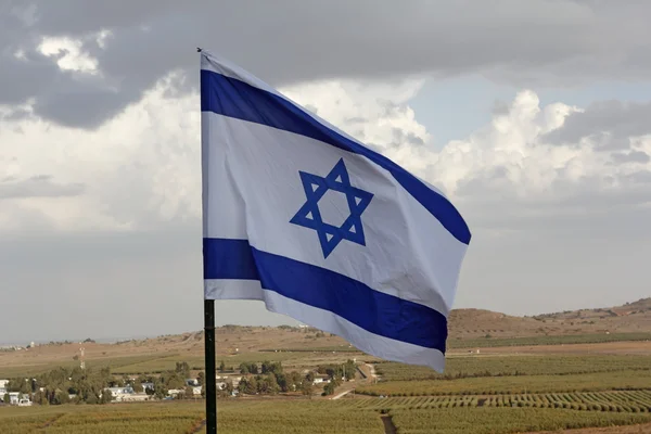 Drapeau israélien Golan Heights — Photo