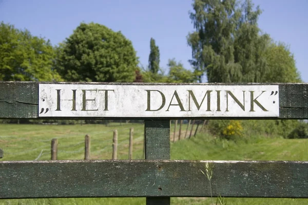 Damink jest dawnej posiadłości rodziny włókienniczych blijdenstein w twente, Holandia — Zdjęcie stockowe