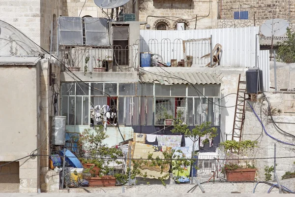 Παραγκούπολη κατοικία στην Ιερουσαλήμ, Ισραήλ — Φωτογραφία Αρχείου