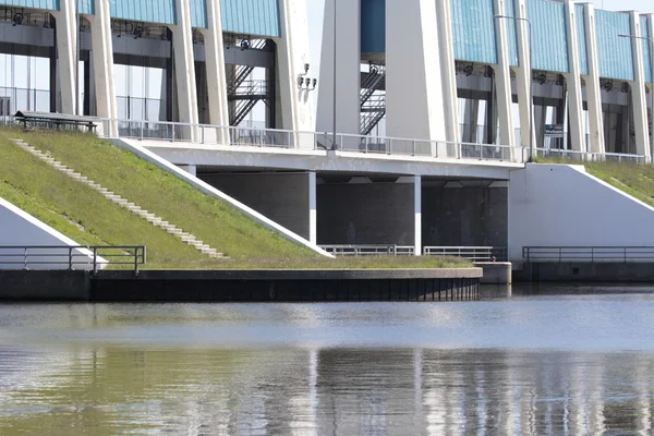 Complexe sloten op het gebied van lauwersmeer, Nederland — Stockfoto