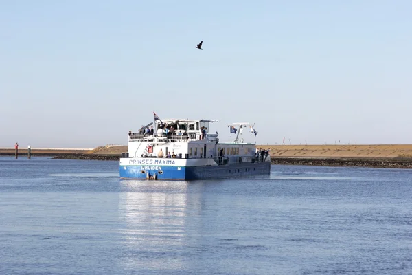 Instrukce lodi námořní akademie v harlingen, Nizozemsko — Stock fotografie