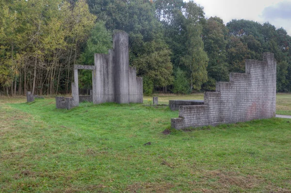 Reconstrucción de cuarteles de castigo en Camp Westerbork, Países Bajos — Foto de Stock