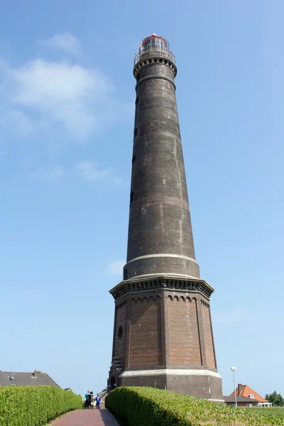 Borkum, Alemania: 29 de julio de 2014 - gran faro de Borkum, Alemania — Foto de Stock