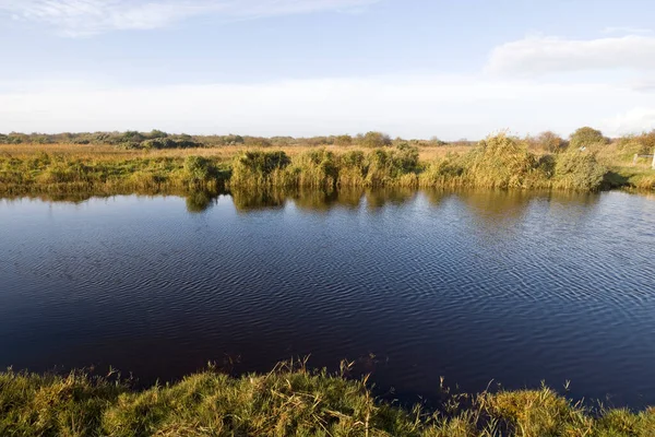 Vattendamm Kobbeduinen Schiermonnikoog Nederländerna — Stockfoto