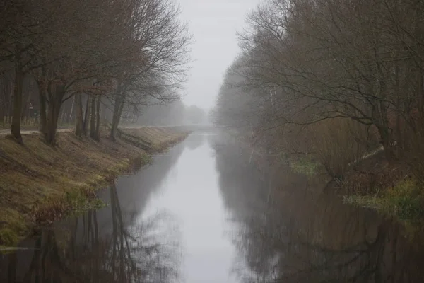 Wijster Netherlands December 2021 Linthorst Homan Canal Vossenberg Estate Netherland — Stock Photo, Image