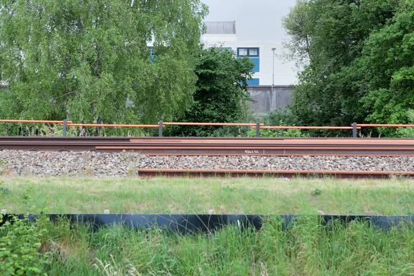 2022年5月17日 オランダ ホーゲヴィーンの鉄道線路工事 — ストック写真