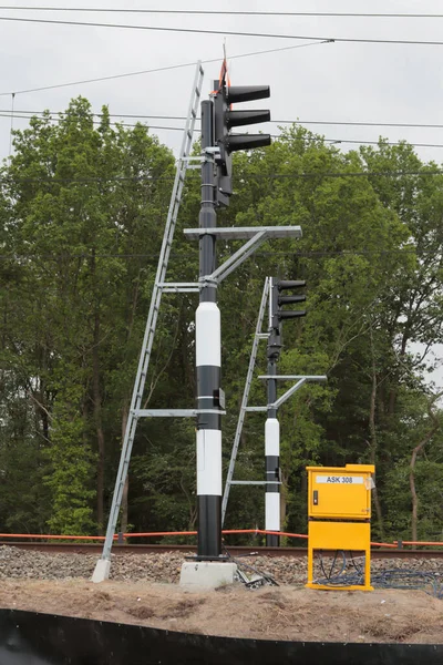 Hoogeveen Países Baixos Maio 2022 Trem Track Work Prorail Hoogeveen — Fotografia de Stock