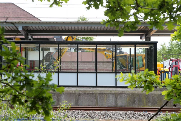 Hoogeveen Países Baixos Maio 2022 Trem Track Work Prorail Hoogeveen — Fotografia de Stock