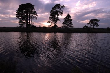 Hollanda, Dwingelderveld üzerinde gün batımı