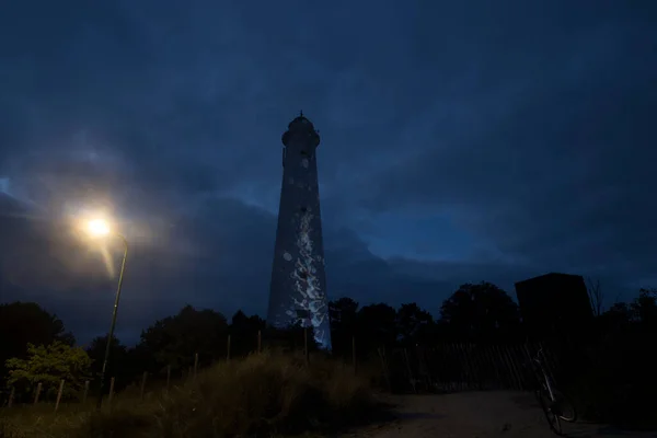 Schiermonnikoog Nederländerna September 2022 Vit Fyr Schiermonnikoog Nederländerna — Stockfoto