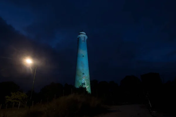 Schiermonnikoog Netherlands September 2022 White Lighthouse Schiermonnikoog Netherland — Stock Photo, Image