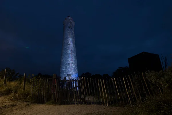 Schiermonnikoog Niederlande September 2022 Weißer Leuchtturm Auf Schiermonnikoog Niederlande — Stockfoto