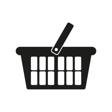 Alışveriş sepeti simgesini - vektör çizim