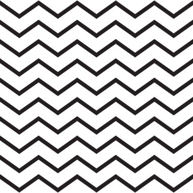 Siyah ve beyaz zikzak deseni, arka plan. Sembolsüz vektör.