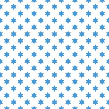 Magen David yıldız desenli vektör çizimi. Yahudi sembolü desen, süs. David Yıldızı arkaplanı.