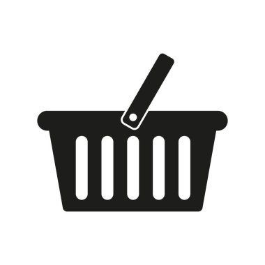 Alışveriş sepeti simgesini - vektör çizim