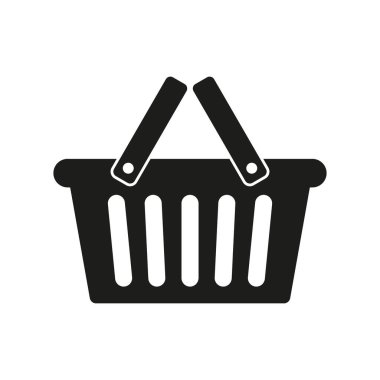 Alışveriş sepeti simgesini - vektör çizim