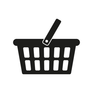 Alışveriş sepeti simgesini - vektör çizim