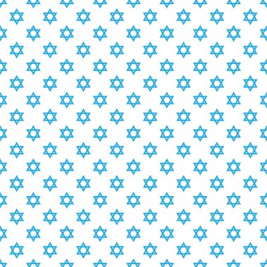 Magen David yıldız desenli vektör çizimi. Yahudi sembolü desen, süs. David Yıldızı arkaplanı.