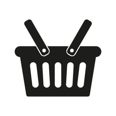 Alışveriş sepeti simgesini - vektör çizim