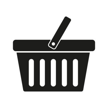 Alışveriş sepeti simgesini - vektör çizim
